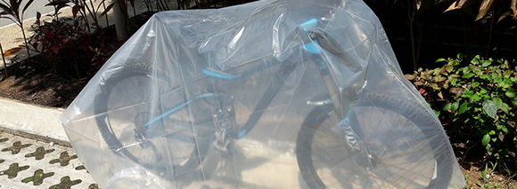 Clear best sale bike cover