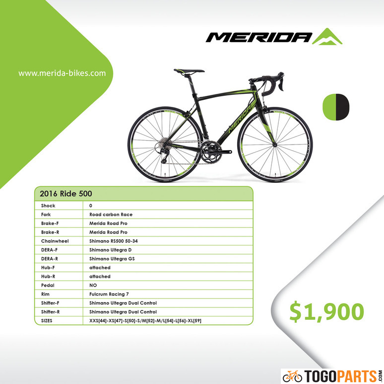 merida road bike size chart